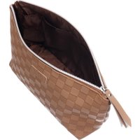 Косметичка Dewal Beauty Шашки BG-332 (коричневый)