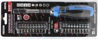 Набор отвертка с битами FORSAGE F-814821 (21 предмет)