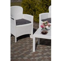 Набор садовой мебели Ipae Progarden JUN06CBI (белый)