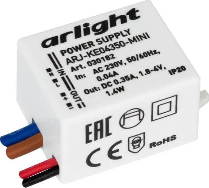 

Конвертер Arlight ARJ-KE04350-Mini 1,8-4V 1,4W IP20 0,35A 030182