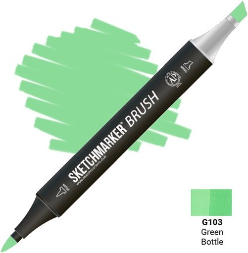 

Маркер художественный Sketchmarker Двусторонний G103 SMB-G103 (зеленая бутылка)