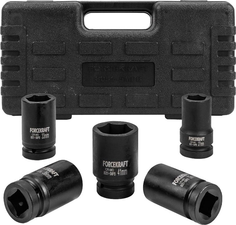 

Набор головок слесарных ForceKraft FK-8051-5MPB (58394)