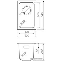 Кухонная мойка Omoikiri Tadzava 22-U-IN