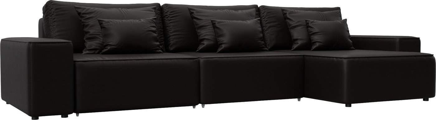 

Угловой диван Лига диванов Лига-074 универсальный 129872 (экокожа Grifon 12 коричневый)