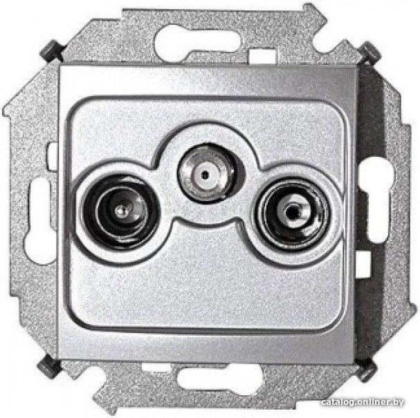 Розетка телевизионная Simon 1591466-033 (алюминий)