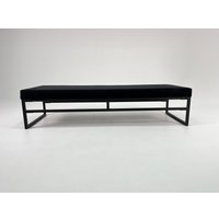 Диван N3 ЛофтБрик Комфорт 200х70х46 см без спинки (черный)