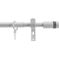 Карниз для штор Sundays Home Имидж Раздвижной 16/19мм 1-рядный (белый глянец, 1.6-3м)