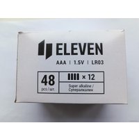 Батарейка Eleven Super AAA LR03 алкалиновые BC4 (12x4 шт)