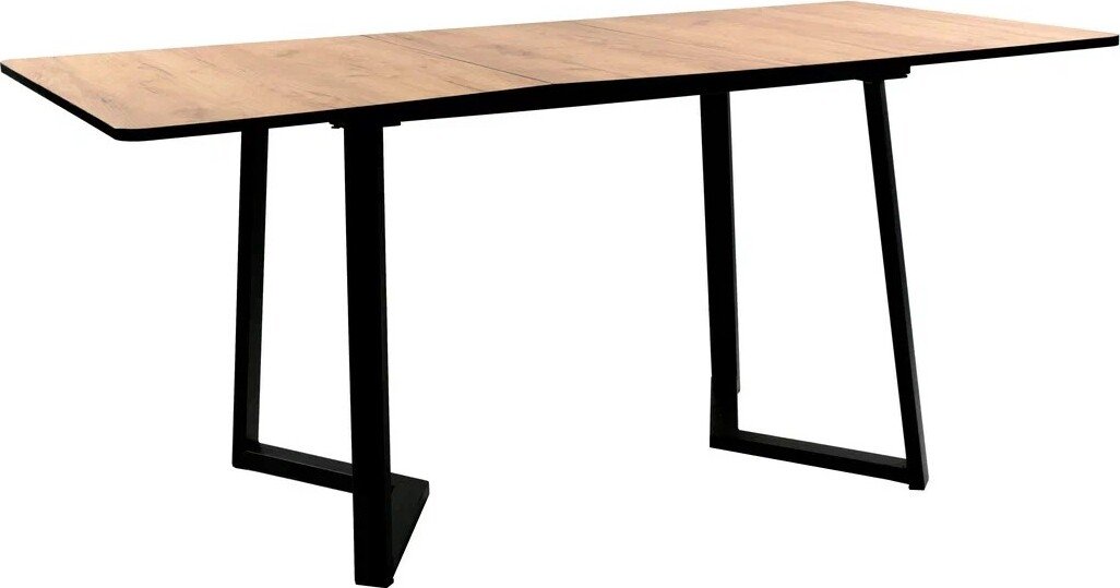 

Кухонный стол ВВР Миллер (дуб крафт золотой/черный №5, ЛДСП 120-160/80)