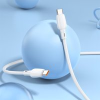 Кабель Borofone BX93 USB Type-С - USB - Type-C (100Вт, 1 м, белый)