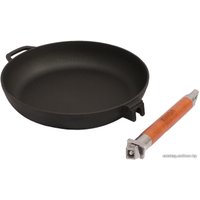 Сковорода Биол чугунная со съемной ручкой 28 см