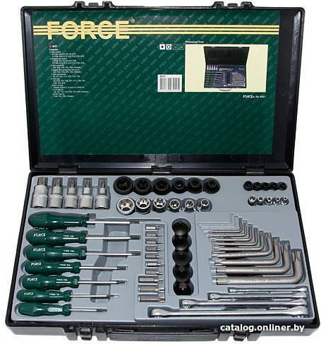 Универсальный набор инструментов Force 4651 (64 предмета)