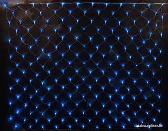 Гирлянда световая сетка Rich Led Прозрачный провод RL-N2x1.5-T/BW 2х1.5м (сине-белый)