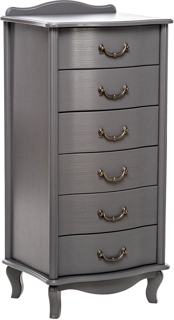 

Комод Leset Джульетта узкий 6 ящ. (серый ясень)