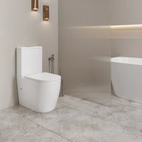 Унитаз напольный Lauter Rimless 21D2202 + гигиенический душ Rainix 21LT7713MW
