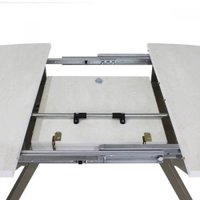 Кухонный стол Виста Оттава 90x135/180 (шелковый камень/муар тортора)