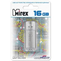 USB Flash Mirex Unit Silver 16GB [13600-FMUUSI16]