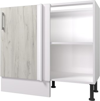 Шкаф напольный Горизонт Европа угловой (белый крафт)