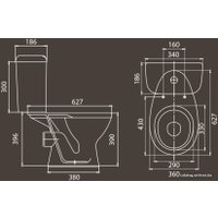 Унитаз напольный Santeri Pro 1.P215.5.S00.00B.F