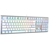 Клавиатура A4Tech Fstyler FS100 Neon (серебристый/голубой)