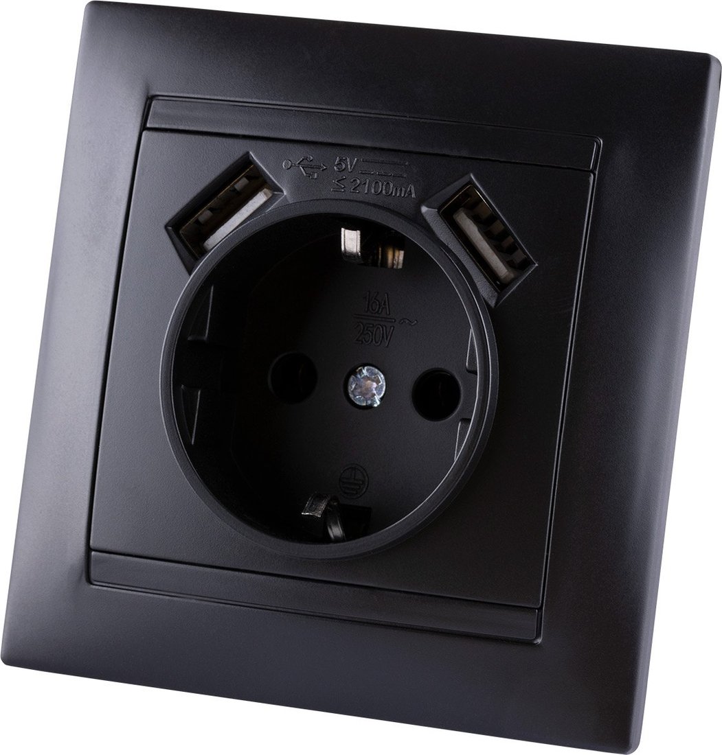 

Розетка TDM Electric Лама SQ1815-0642 (графит)