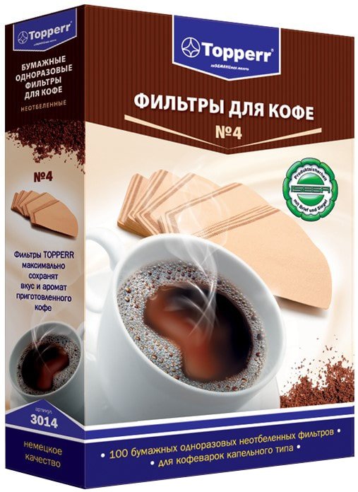 

Фильтр для кофе Topperr №4 3014