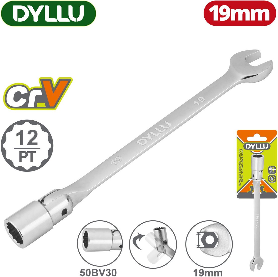 

Ключ комбинированный Dyllu DTTH1E19