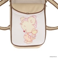 Люлька без шасси BamBola Мишка-Малышка (бежевый/белый)