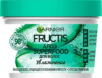 

Маска Garnier Fructis Superfood Алоэ 390 мл