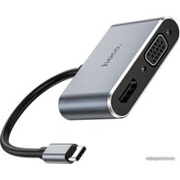 Адаптер Hoco HB29 USB Type-C - HDMI/VGA