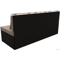 Диван Лига диванов Метро 105012 (велюр бежевый/черный)