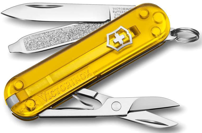 

Мультитул Victorinox Classic SD Transparent (желтый)