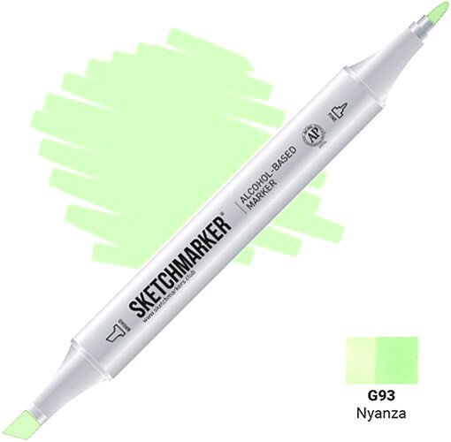 

Маркер художественный Sketchmarker Двусторонний G93 SM-G93 (ньянза)