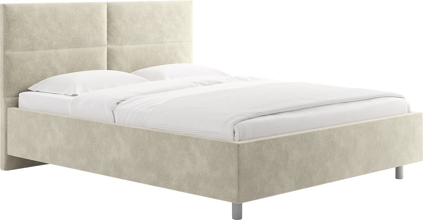 Кровать Сонум Omega 160x200 (микровелюр бежевый)