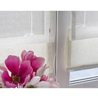 Мини римская штора Delfa Natali Тюлевая СШД 01М114/002 73x160 (молочный)