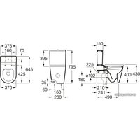 Унитаз напольный Roca Inspira A342526000 (без бачка, без сиденья)