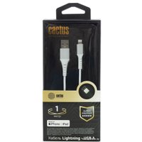 Кабель CACTUS USB Type-A - Lightning CS-LG.USB.A-1 (1 м, белый)