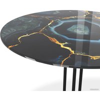 Журнальный столик Sheffilton SHT-CT55/H43 (титановый кварц/черный муар)