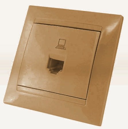 

Розетка компьютерная TDM Electric Лама SQ1815-0716