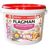 Краска MAV Flagman Kinder 11 л (белый полуматовый)