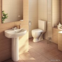 Унитаз напольный Rosa Ресса белый