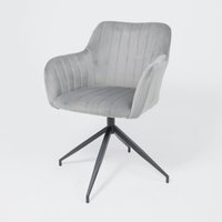 Интерьерное кресло AksHome Flower (серый)