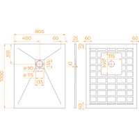 Душевой поддон RGW Stone Tray-W 14152810-01-11