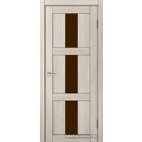 Межкомнатная дверь MDF-Techno Dominika 308 80x200 (лиственница кремовая, лакобель коричневый)