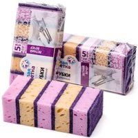 Губка Белая кветка Летний вечер 0201 (5 шт)