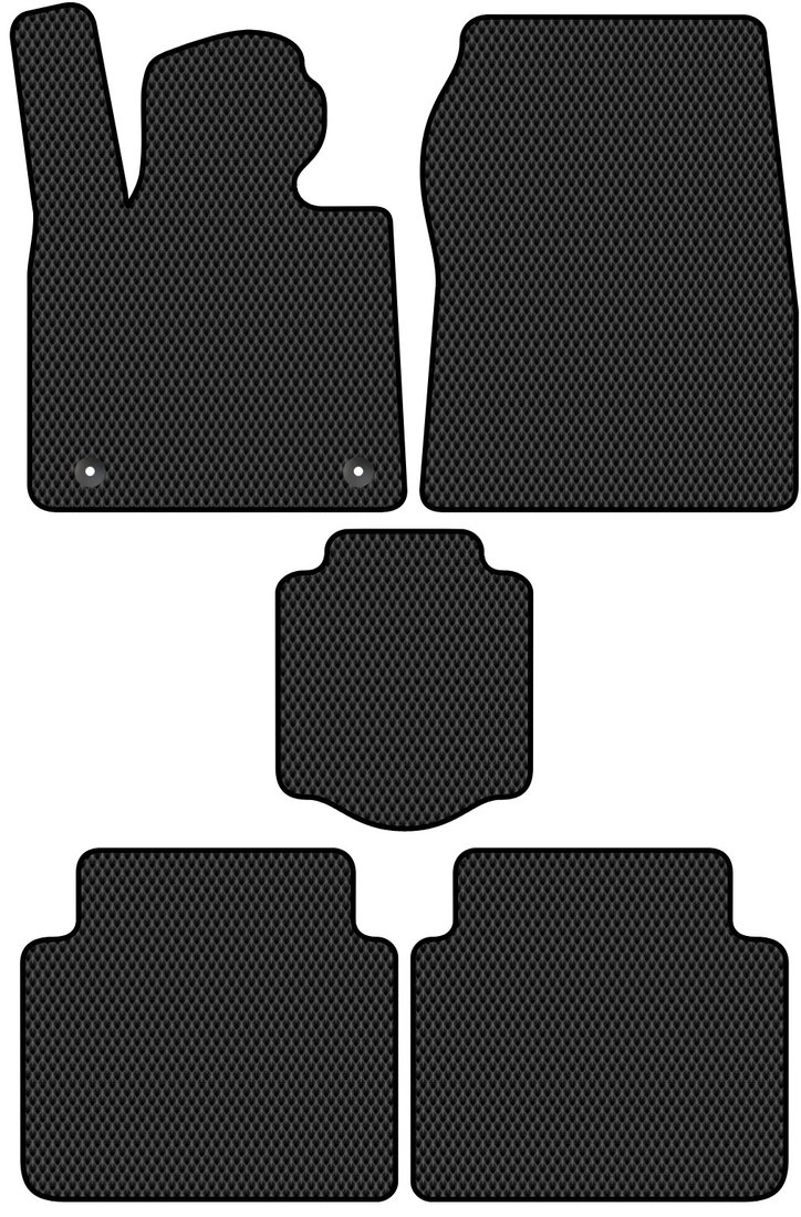 

Комплект ковриков для авто Alicosta Xpeng P7 I (седан / P7) 2020 - Н.В. (черный, ромб)