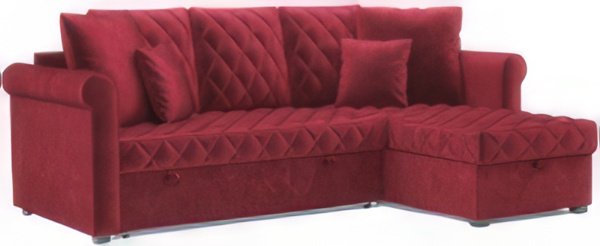 

Угловой диван Мебель-АРС Берлин (бархат красный Star Velvet 3 Dark Red)