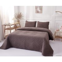 Набор текстиля для спальни Sofi De MarkO Мориц 230х250 Пок-МЦ-шк-230х250 (шоколадный)
