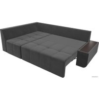 Угловой диван Mebelico Амадэус 109686 (левый, велюр, серый)