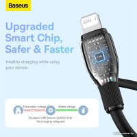 Кабель Baseus Pudding Series Fast Charging Cable 2.4A USB Type-A - Lightning (1.2 м, черный)